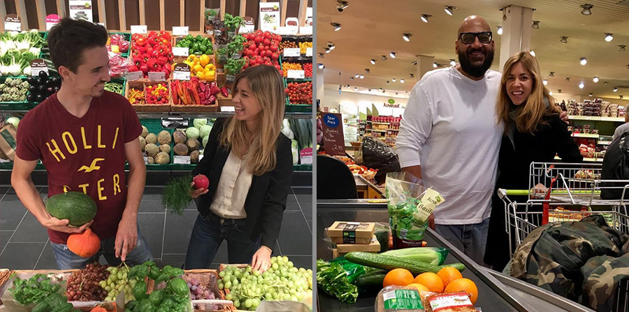 Aleksandra Keleman auf Einkaufstour mit Florian Becker und Moses Pelham