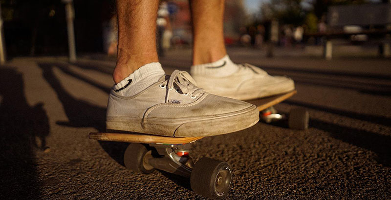 Auch lässige Skater sollten daran denken, ihre Sneaker zu reinigen.