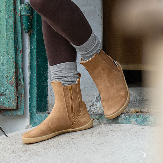 Barfuß durch den Winter mit gefütterten Barfußschuhen für Damen