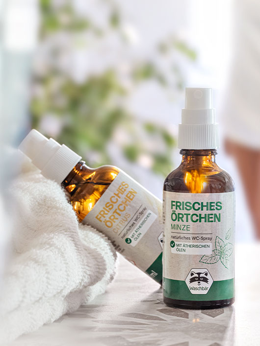 Nachhaltiges Raumspray mit ätherischen Ölen für angenehmen Geruch