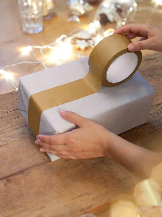 Nachhaltiges Papierklebeband und weitere Verpackungsmaterialien von Waschbär