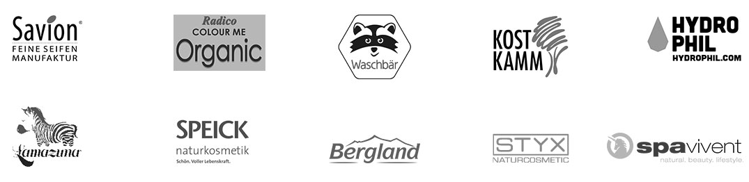 Naturkosmetikmarken im Waschbär Online-Shop