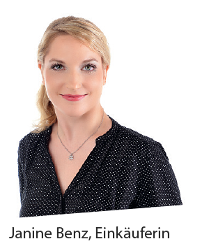 Janine Benz, Einkäuferin minibär Einkäufer