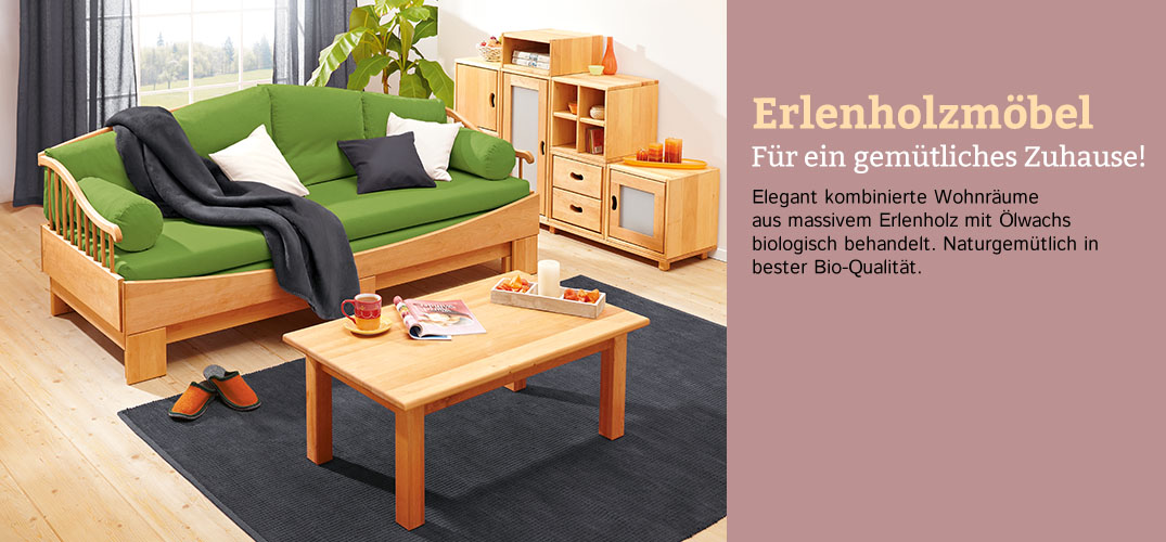 Möbelserien aus Erlenholz