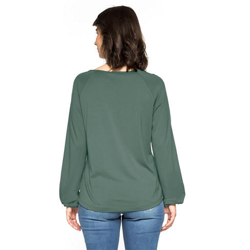 Shirt aus Bio-Baumwolle und TENCEL™, seegras