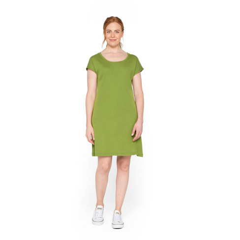 Kleid aus reiner Bio-Baumwolle, kiwi
