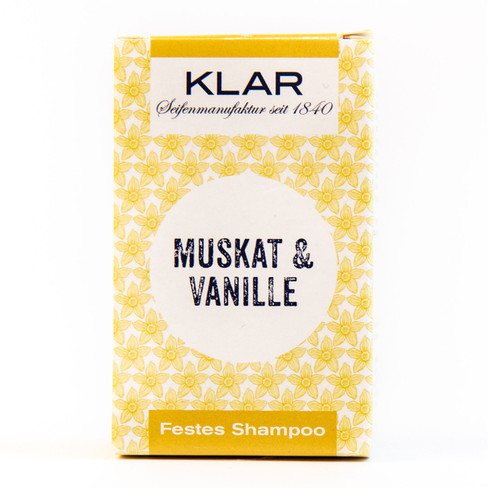 Festes Shampoo Muskat-Vanille, 100 g
