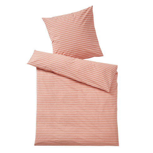 Linon-Bettwäsche aus reiner Bio-Baumwolle, blush