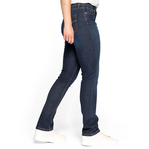 Jeans DIE ENGE aus Bio-Baumwolle, darkblue