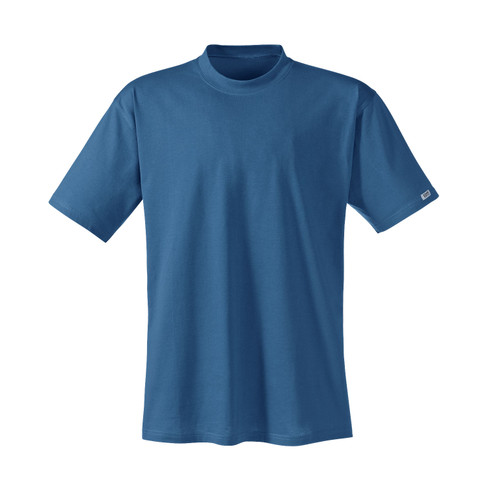 Kurzarm Shirt aus Bio Baumwolle, nachtblau