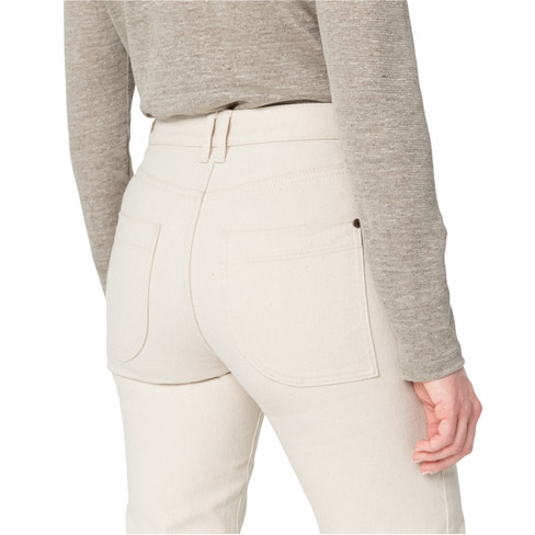 5-Pocket-Hose aus reiner Bio-Baumwolle, naturweiß