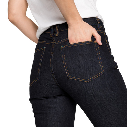 5-Pocket-Jeans ohne Elastan, darkblue