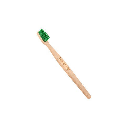 Holz-Zahnbürste für Kinder, grün