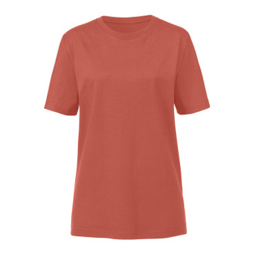 T-Shirt aus reiner Bio-Baumwolle, terracotta