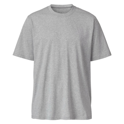 Kurzarm Shirt aus Bio Baumwolle, grau-melange