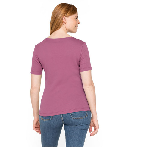 T-Shirt aus reiner Bio-Baumwolle, azalee