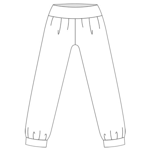 3/4-Jerseyhose aus Hanf mit Bio-Baumwolle, marine