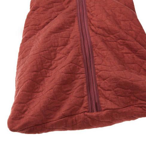 Stepp-Schlafsack aus reiner Bio-Baumwolle, kastanie