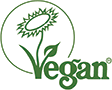 Veganes Produkt, geprüft und zertifiziert durch die Vegan Society England