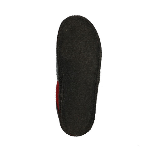 Walk-Pantoffel für Sie &amp; Ihn, rot/grau