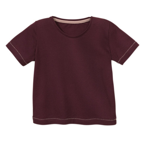 T-Shirt aus Bio-Baumwolle, plum