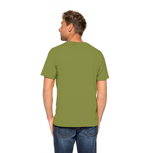 T-Shirt aus Bio-Baumwolle mit Elastan, kiwi