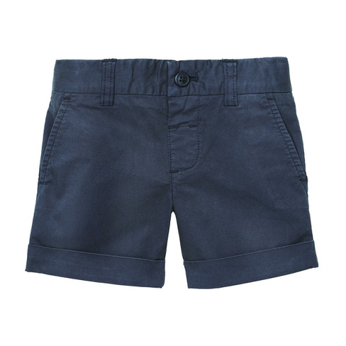 Chino Shorts aus Bio-Baumwolle mit Elastan, marine