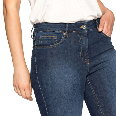 Jeans DIE GERADE aus Bio-Baumwolle, darkblue
