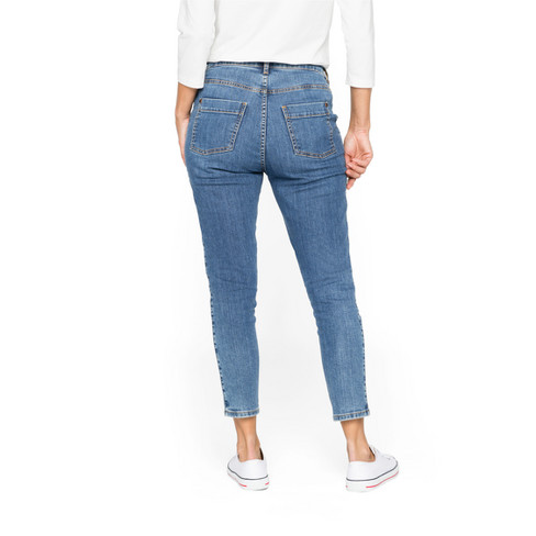 7/8-Jeans aus Bio-Baumwolle, light blue