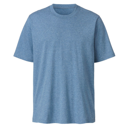 T-Shirt aus reiner Bio-Baumwolle, jeans-melange