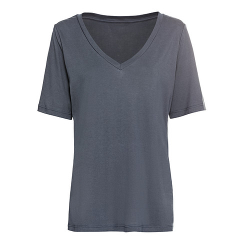 T-Shirt aus Bio-Baumwolle und TENCEL™, nachtblau