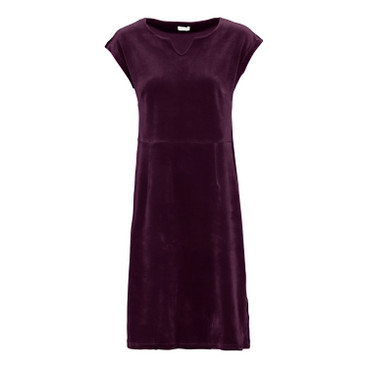 Nicki-Kleid, Kurzarm aus Bio-Baumwolle, purple