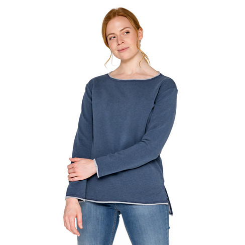 Sweatshirt aus Bio-Baumwolle, jeans-melange