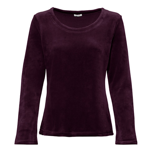 Nicki-Shirt, Langarm aus Bio-Baumwolle, purple