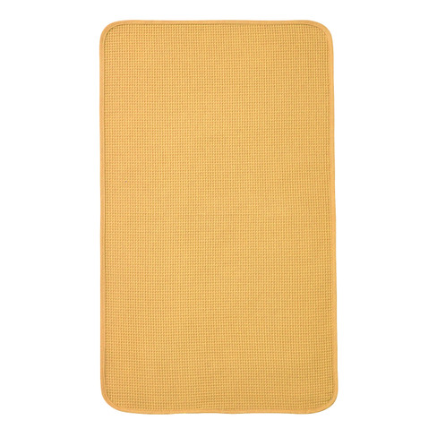 Waffelpikee-Handtuch aus reiner Bio-Baumwolle, amber