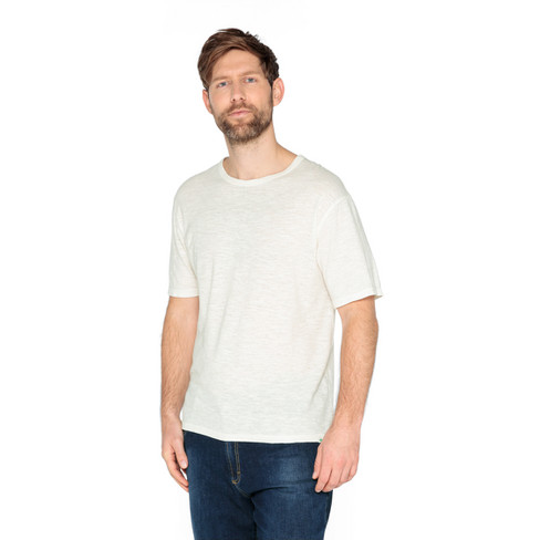 T-Shirt aus Hanf mit Bio-Baumwolle, natur