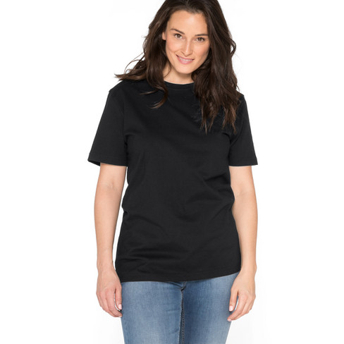T-Shirt aus reiner Bio-Baumwolle, schwarz