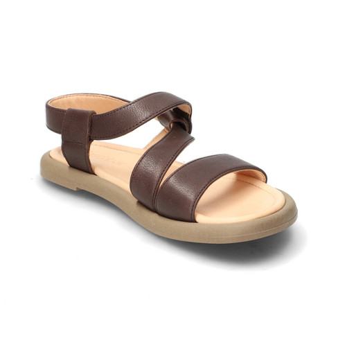 Sandale aus Bio-Leder, mokka