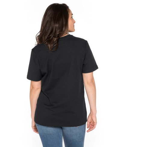 T-Shirt aus reiner Bio-Baumwolle, schwarz