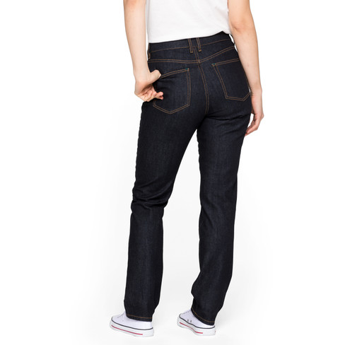 5-Pocket-Jeans ohne Elastan, darkblue